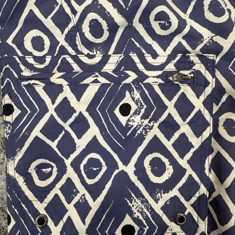 PATAGONIA-M's Paddler Swim/Board Shorts-Mens 36-Tribal/Geometric-AOP Pattern-Y2K